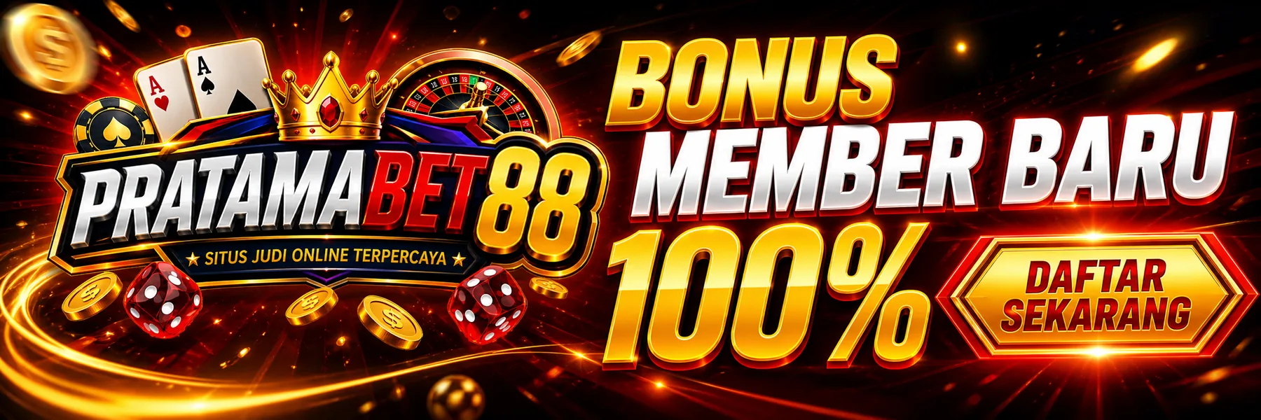 Promo PRATAMABET88: bonus member baru 100 persen, daftar sekarang